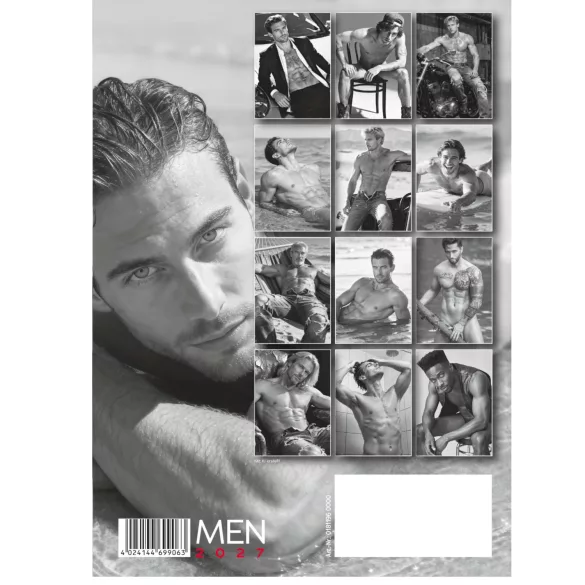 Homens 2027 - calendário de parede erótico (1 unid.)