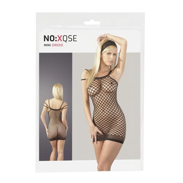 NO:XQSE - Mini Vestido Sexy de Rede - Preto (S-L)