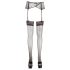 Cottelli - Meia-calça rendada (preta) - 5/XXL