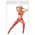 Cottelli - Meia 7/8 rendada - vermelho - 5/XL