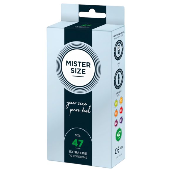 Preservativos Mister Size Fino - 47mm (10 unidades)