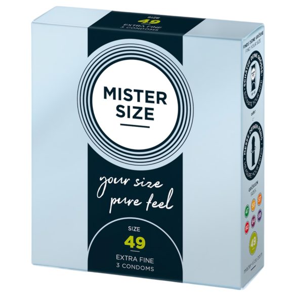 Preservativo Mister Size Fino - 49mm (3 unid.)