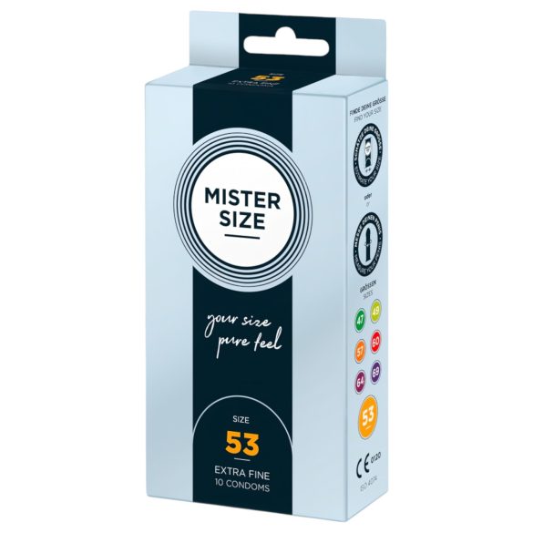 Mister Size Preservativo Fino - 53mm (10 unidades)