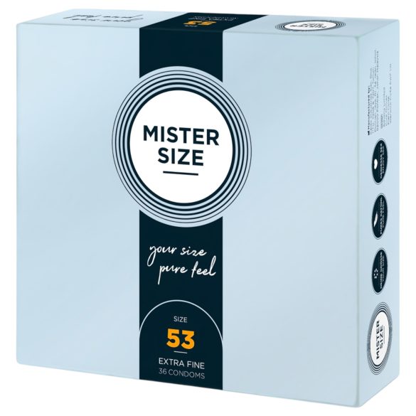 Mister Size preservativo fino - 53mm (36 unidades)