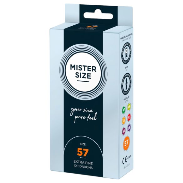 Preservativos Mister Size Finos - 57mm (10 unidades)