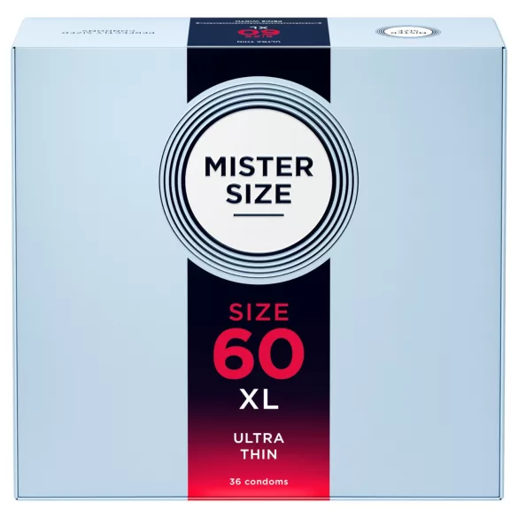 Mister Size - preservativo fino - 60mm - caixa com 36 unidades