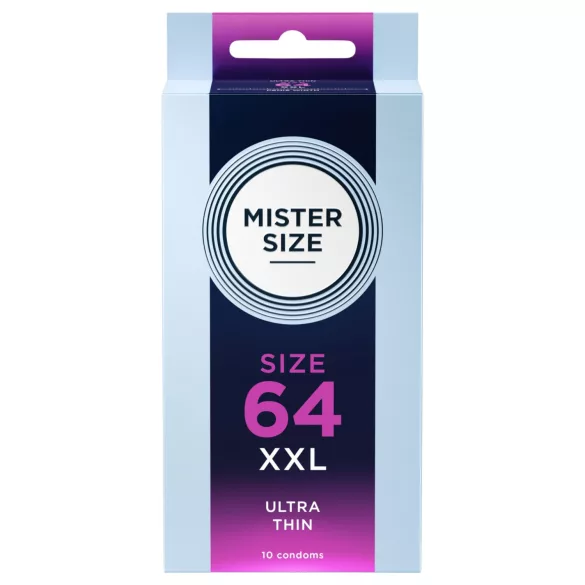 Mister Size - preservativo fino - 64mm - caixa com 10 unidades