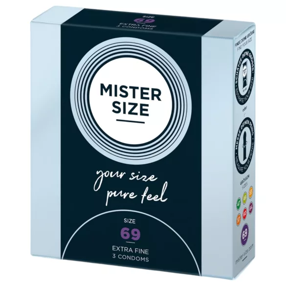 Mister Size - preservativo fino - 69mm - 3 unidades