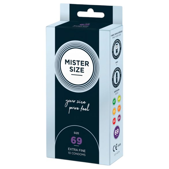 Preservativo Mister Size Fino - 69mm (10 unid.)