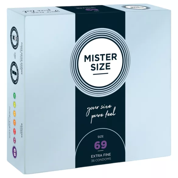 Mister Size - preservativo fino - 69mm - caixa com 36 unidades