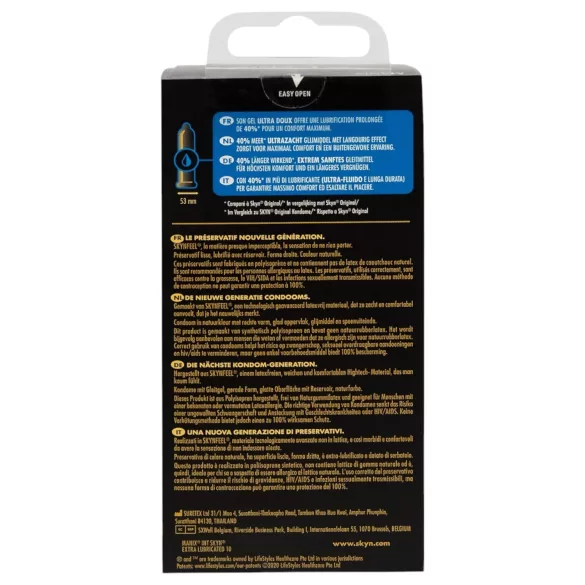 Manix Skyn - preservativo ultrafino sem látex - caixa com 10 unidades