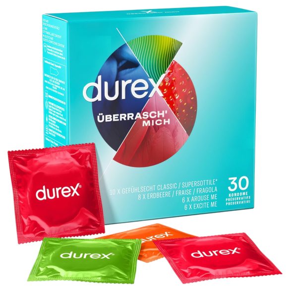 Durex - Pacote de Preservativos Saborizados (30 unidades)