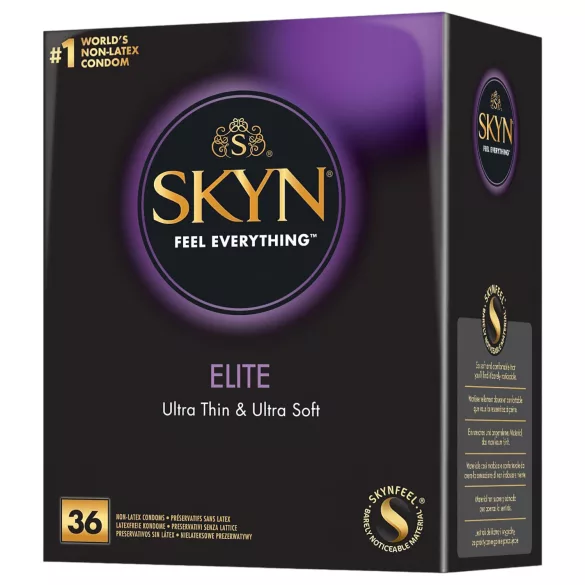 Skyn Elite - preservativo ultrafino - látex sensível - caixa com 36 unidades