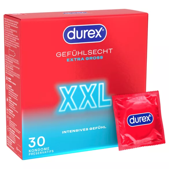 Durex - Preservativos XXL (30 unid.)