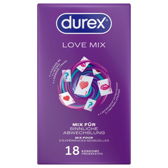 Durex Love Mix - pacote de preservativos (18 unidades)