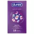Durex Love Mix - preservativos sortidos - pacote com 18 unidades