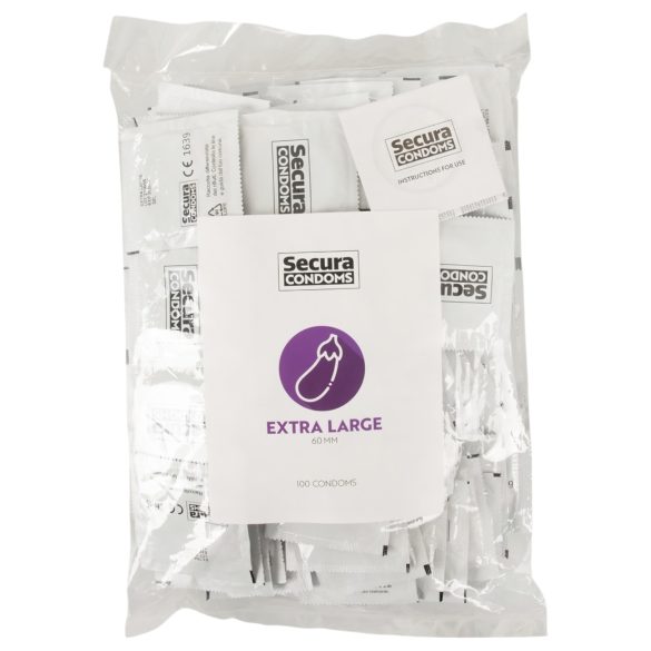 Secura Berinjela - preservativo extra grande - 60mm (100und)