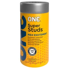 ONE - Preservativo texturizado com pontos - 12 unidades