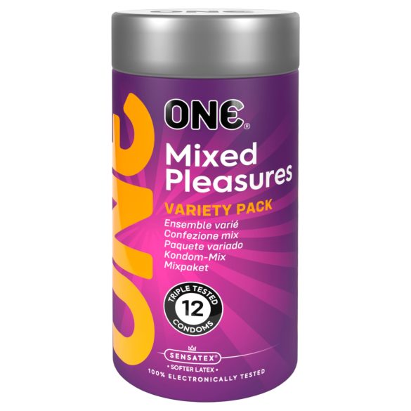 ONE Mixed Pleasures - preservativo sortido - 12 unidades