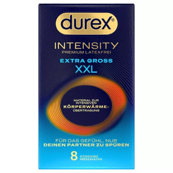 Durex Intensity XXL - preservativo sem látex - 8 unidades