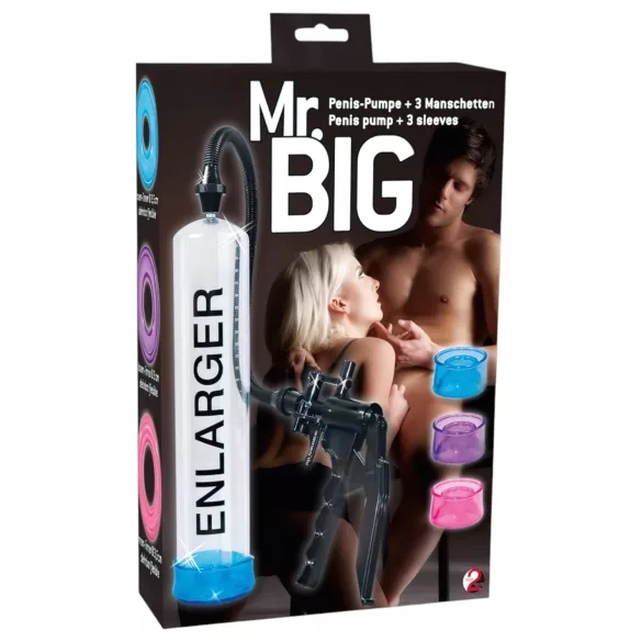 You2Toys - Mr. Big - conjunto de bomba peniana (transparente)