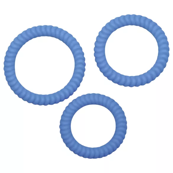 You2Toys - anel peniano trio - silicone azul