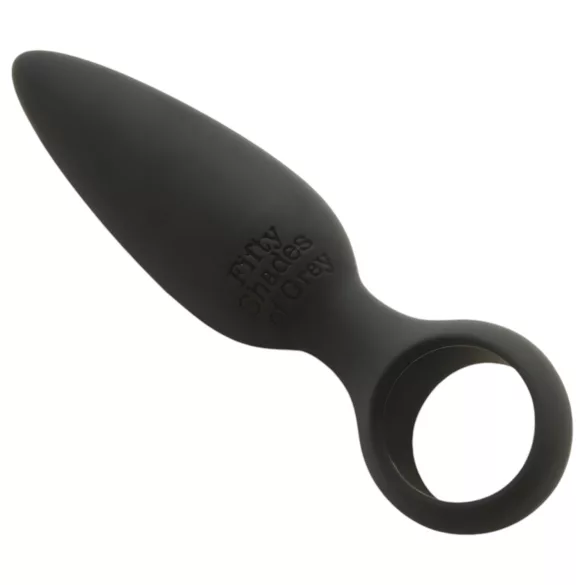 Fifty Shades of Grey - plug anal de dedo - silicone cinza