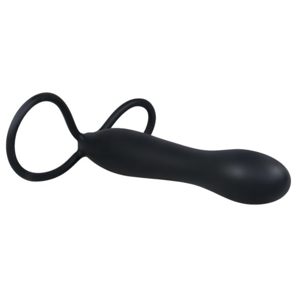 You2Toys - Conjunto Especial Anel Peniano e Dildo Anal - Preto