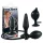 You2Toys True Black - plug anal inflável - silicone preto