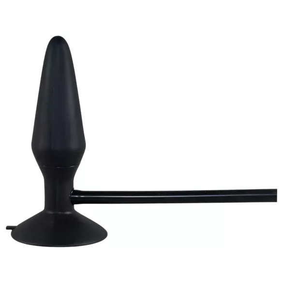 You2Toys True Black - plug anal inflável - silicone preto