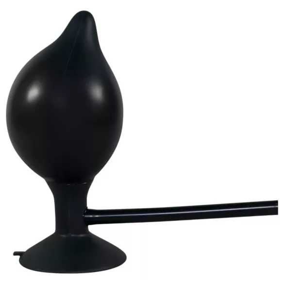 You2Toys True Black - plug anal inflável - silicone preto