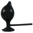 You2Toys True Black - plug anal inflável - silicone preto