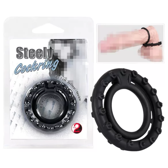 You2Toys - anel peniano e escrotal Steely - metal