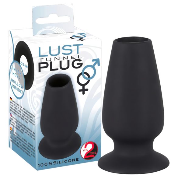 You2Toys - Túnel de Prazer - Expansor Anal Oco (preto)