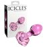 Icicles No. 48 - Plug Anal de Vidro Florido (Rosa)