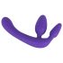 Dildo Triplo Roxo Ajustável (sem arnês)