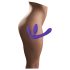 Dildo Triplo Roxo Ajustável (sem arnês)