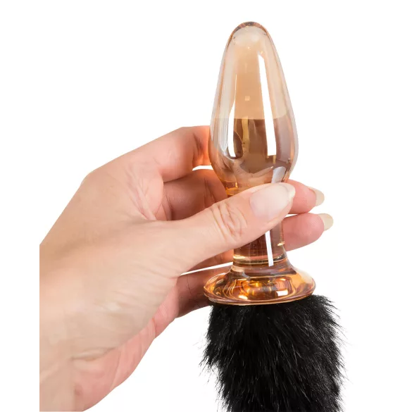 You2Toys - plug anal de vidro com cauda de gatinho