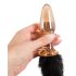Plug Anal de Vidro com Cauda de Gato