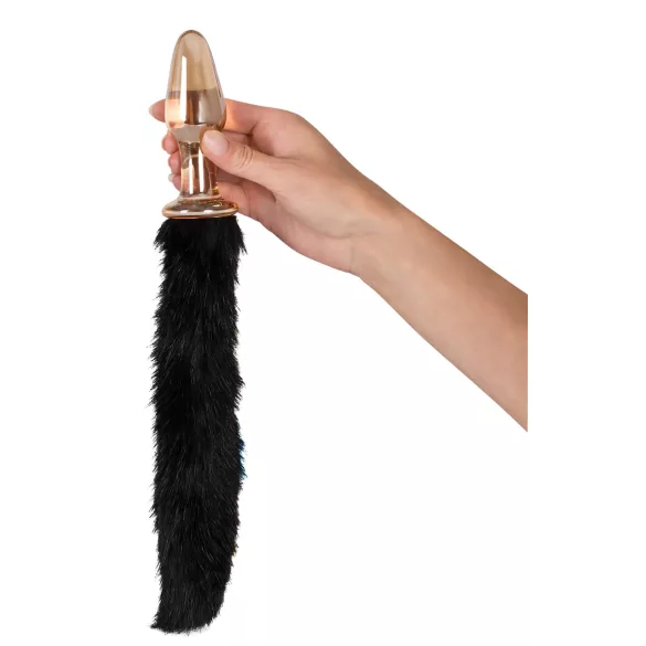 You2Toys - plug anal de vidro com cauda de gatinho