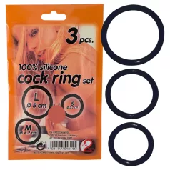 You2Toys - Anel peniano silicone trio - preto