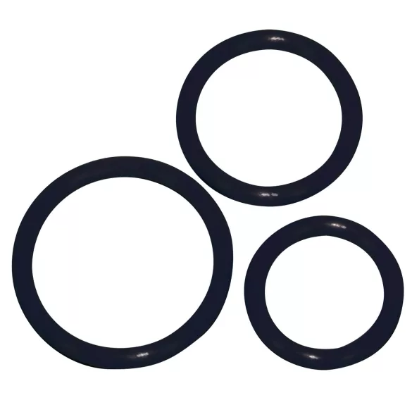 You2Toys - Anel peniano silicone trio - preto