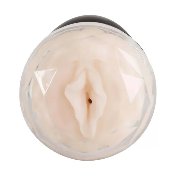 You2Toys - masturbador duplo vagina e ânus - silicone preto
