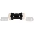 You2Toys - masturbador duplo vagina e ânus - silicone preto