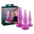 You2Toys - plug anal para treino - kit com 3 peças - lilás