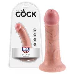 King Cock - dildo realístico 15 cm - cor pele
