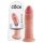 King Cock 9 - Dildo realista com ventosa (23cm) - cor natural