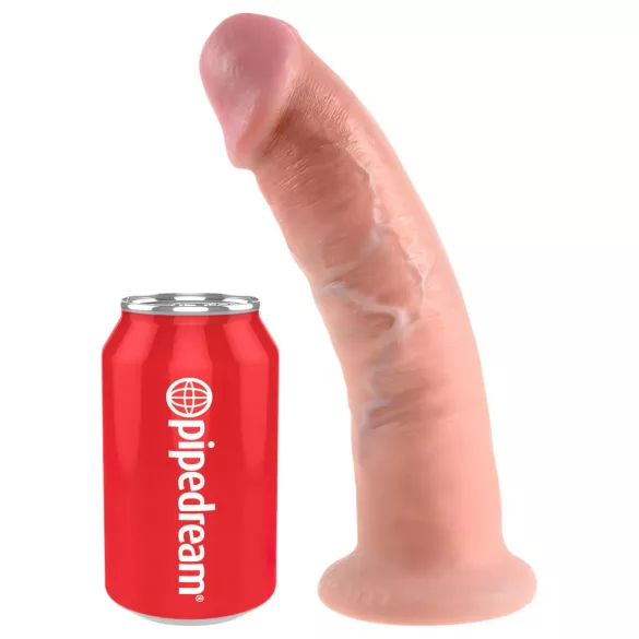 King Cock - dildo realístico com ventosa - 23cm - cor natural