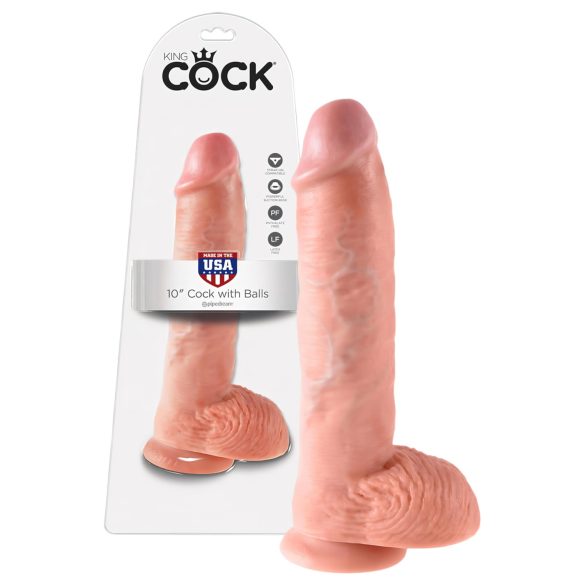 Dildo Realista 25 cm King Cock - Natural