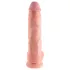 King Cock - Dildo realístico com escroto 25cm - cor natural